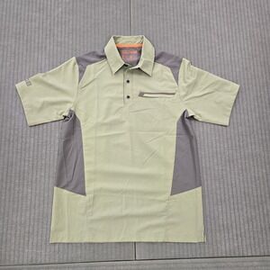 5.11 Tactical Freedom Flex Shirt Men's Small Green Short Sleeve Snap Front Wick